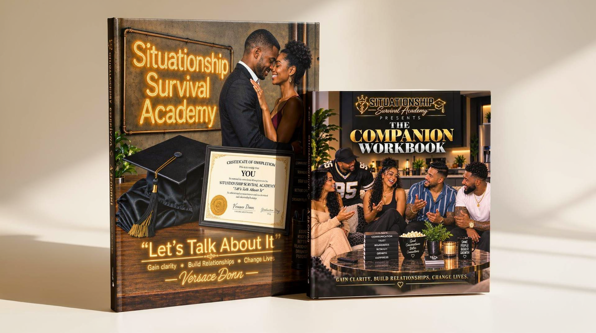 Situationship Survival Academy Bundle of Joy — the Guide and Companion Workbook together